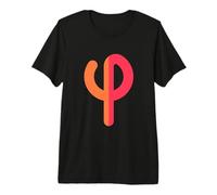 Phi - 21e Lettre de l'alphabet Grec T-Shirt Haut de Gamme