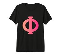 Phi - 21e Lettre de l'alphabet Grec T-Shirt Haut de Gamme