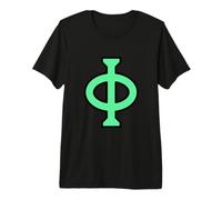 Phi - 21e Lettre de l'alphabet Grec T-Shirt Haut de Gamme
