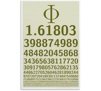 Phi Golden Ratio Math Constant Poster Educational Canvas Print Wall-Art