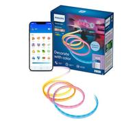 Philips Smart Lighting Bande LED Flexible Néon, 5 m, Type C, Effets Dynamiques Multicolores, Flexible, Installation Facile, Connected by WiZ, Google Home, Alexa, Apple Home