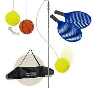 PHIBER-SPORTS Twistball Set [Modèle amélioré 2026] - Durable grâce à des pièces améliorées - Swingball pour Enfants et Adultes - Balle de Tennis sur Corde, Jeu d'entraînement de Tennis pour