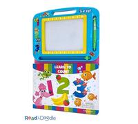 Phidal Learn to Count 123 Read & Doodle - Learning resources for kids, a magnetic drawing pad, an easy-to-use pen, 22-page board book for reading and drawing