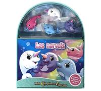 Phidal Les Narvals Mini Comptines et Figurines - Livres d'activités pour enfants, livre illustré de 10 pages, 4 figurines, une planche de jeu
