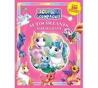 Phidal Licornes et Compagnie Autocollants Album Géant - Livres d'activités pour enfants, 350 autocollants repositionnables, 96 pages de plaisir