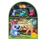 Phidal Petits Paresseux Endormis Mini Comptines et Figurines - Livres d'activités pour Enfants, Livre illustré de 10 Pages, 4 Figurines, Une Planche de Jeu