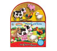 Phidal Plaisirs à la Ferme Mini Comptines et Figurines - Livres d'activités pour enfants, livre illustré de 10 pages, 4 figurines, une planche de jeu
