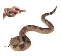 PHIEZC Serpents artificiels, Serpents en Caoutchouc, Jouets pour Serpents, Crotales, Accessoires de Jardin répulsifs pour Oiseaux/Chats, Accessoires de farces d'halloween (Crotale)