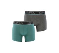 Phil & Co. Berlin Boxers ' 2-Pack Jersey ' gris / vert / vert gazon, Taille S