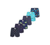 Phil & Co. Berlin Boxers bleu / bleu marine / azur / vert gazon / blanc naturel, Taille XXL