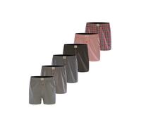 Phil & Co. Berlin Boxers ' Classic Sets ' gris / rouge sang, Taille XXL