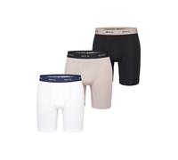 Phil & Co. Berlin Boxers ' Jersey Long Boxer Briefs' beige / noir / blanc, Taille XXL