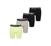 Phil & Co. Berlin Boxers ' Long Boxer ' citron vert / gris / noir, Taille L