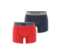 Phil & Co. Berlin Boxers 'Retro' bleu foncé / rouge vif, Taille XXL