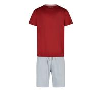 Phil & Co. Berlin Pyjama court bleu ciel / rouge / blanc, Taille M