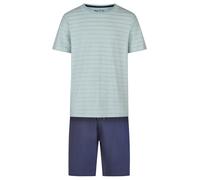 Phil & Co. Berlin Pyjama court ' Classic ' bleu / vert clair, Taille M