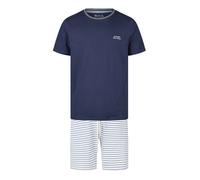 Phil & Co. Berlin Pyjama court 'Lounge Dreams' bleu / blanc, Taille L