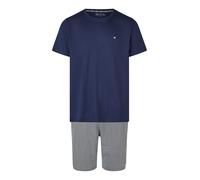 Phil & Co. Berlin Pyjama court ' Lounge Dreams ' bleu foncé / gris, Taille XXL