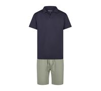 Phil & Co. Berlin Pyjama court 'Lounge Dreams' marine / kaki, Taille M