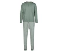 Phil & Co. Berlin Pyjama long 'Henley' vert, Taille XL