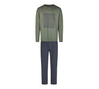 Phil & Co. Berlin Pyjama long 'Lifestyle' bleu / vert, Taille XL