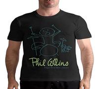 Phil Collins Plays Well with Men Sporty Cotton Short Sleeve T Shirt Black XXL