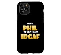 Phil Costume IDGAF Funny Meme Phil Halloween Costume Philips Coque pour iPhone 11 Pro
