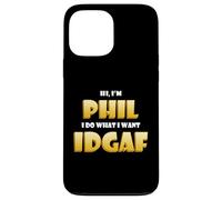 Phil Costume IDGAF Funny Meme Phil Halloween Costume Philips Coque pour iPhone 13 Pro Max