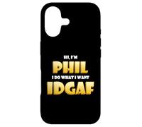 Phil Costume IDGAF Funny Meme Phil Halloween Costume Philips Coque pour iPhone 17