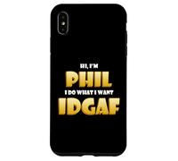 Phil Costume IDGAF Funny Meme Phil Halloween Costume Philips Coque pour iPhone XS Max
