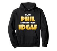 Phil Costume IDGAF Funny Meme Phil Halloween Costume Philips Sweat à Capuche