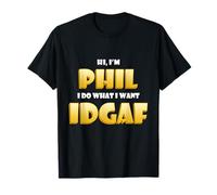 Phil Costume IDGAF Funny Meme Phil Halloween Costume Philips T-Shirt