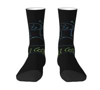 Phil singer Collins Chaussettes mi-tubes de couleur contrastée, chaussettes au design rock, chaussettes en matière douce, chaussettes cadeaux pour les fans, pour le sport au quotidien