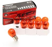 phil trade Lot de 10 ampoules BAU15S Lima PY21W 21 W 12 V pour clignotant de voiture Jaune