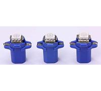 phil trade Lot de 3 éclairages LED SMD B8.3D pour compteur de vitesse Bleu