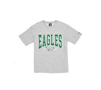 PHILADELPHIA EAGLES New Era Cap NFL T-Shirt surdimensionné en Satin avec écusson Logo Gris chiné Unisexe