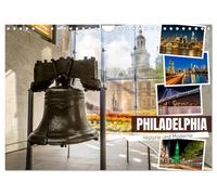 PHILADELPHIA Histoire et modernité, Version française (Calendrier mural 2026 DIN A4 portrait), Calendrier CALVENDO mensuel