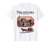 Philadelphia Liberty Bell Carriage Souvenir Historique T-Shirt