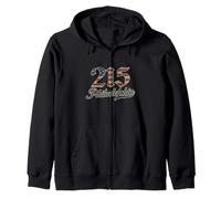Philadelphie 215 Code régional Patriot Drapeau américain Philadelphie Sweat à Capuche