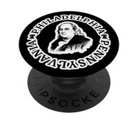 Philadelphie Benjamin Franklin Philly Pennsylvanie Patriotique PopSockets PopGrip Adhésif