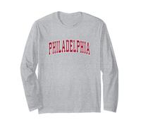 Philadelphie, Pennsylvanie, PA Vintage Athletic Sports Manche Longue