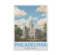 Philadelphie Pennsylvanie，Puzzle 1000 Pièces, Convient pour Adultes Et Enfants Puzzle À Partir De 8 Ans ， Jeu D'adresse pour La Famille（38x26cm）-IF76