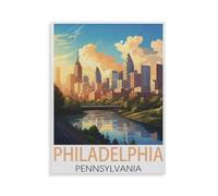 Philadelphie, Pennsylvanie，Puzzle 1000 Pièces Puzzle en Papier d'impression Haute Définition Défiez Le Problème Stimuler La Créativité Jeu Interactif（38x26cm）-HZ20