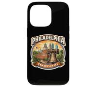Philadelphie Pennsylvanie Souvenir City State Retro Vintage Coque pour iPhone 13 Pro
