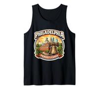 Philadelphie Pennsylvanie Souvenir City State Retro Vintage Débardeur