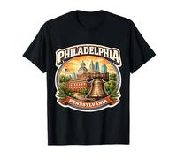 Philadelphie Pennsylvanie Souvenir City State Retro Vintage T-Shirt