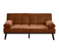 Best Mobilier Canapé convertible Philae clic-clac 2 places velours côtelé Terracotta
