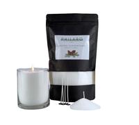Philaro Sable pour bougie parfumé - Forêt nordique - 400 g avec 4 mèches en quatre variantes de parfum - Granulés de bougie - Sable aromatique - Bougies créatives DIY - Alternative aux bougies