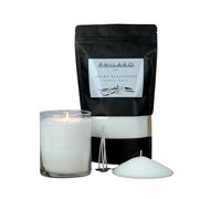 Philaro Sable pour bougie parfumé Vanille 400 g avec 4 mèches en quatre variantes de parfum Granulés de bougie Sable aromatique Bougies DIY Alternative aux bougies