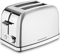 PHILCO PHTA 4000 Grille-pain four, 2 trous pour griller, réchauffer, décongeler, 950 W, touches blanches éclairées, matériau acier inoxydable